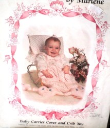 501 BABY QUILTED CARRIER COVER, CRIB TOY LOVELY PATTERN